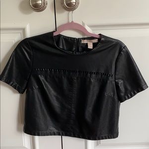 Forever 21 Leather Top